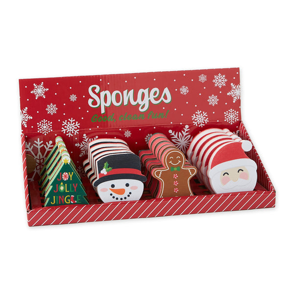 Candy Canes Kitchen Sponge - Set of 2