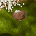 Elm Leaf With Bird Birdbath