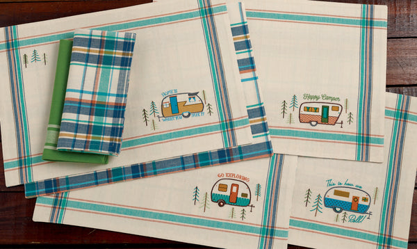 Camper Embellished Placemats Mixed Dozen