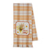 Leaves Are Falling Embellished Dishtowel