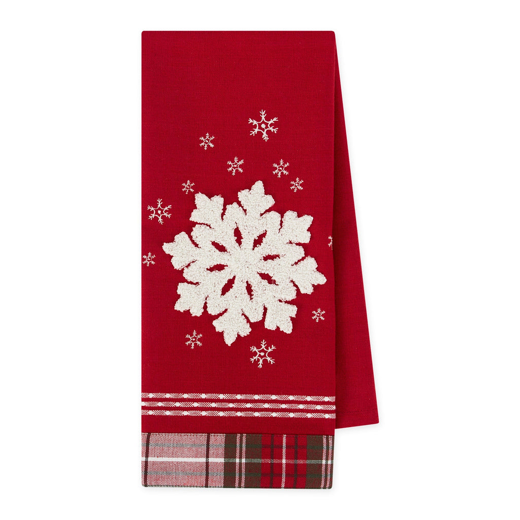 Snowflake Embellished Dishtowel