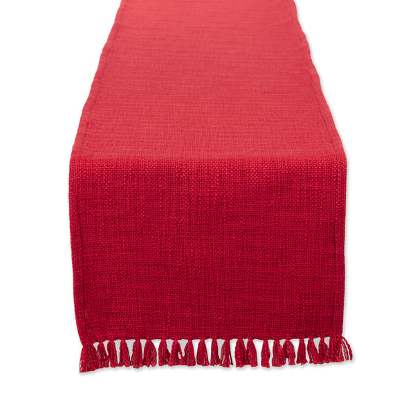 HOLLY BERRY SLUB TABLE RUNNER