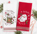 Warm Wishes Hot Cocoa Embellished Dishtowel