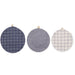 Blue Indigo Dish Covers Set of 3