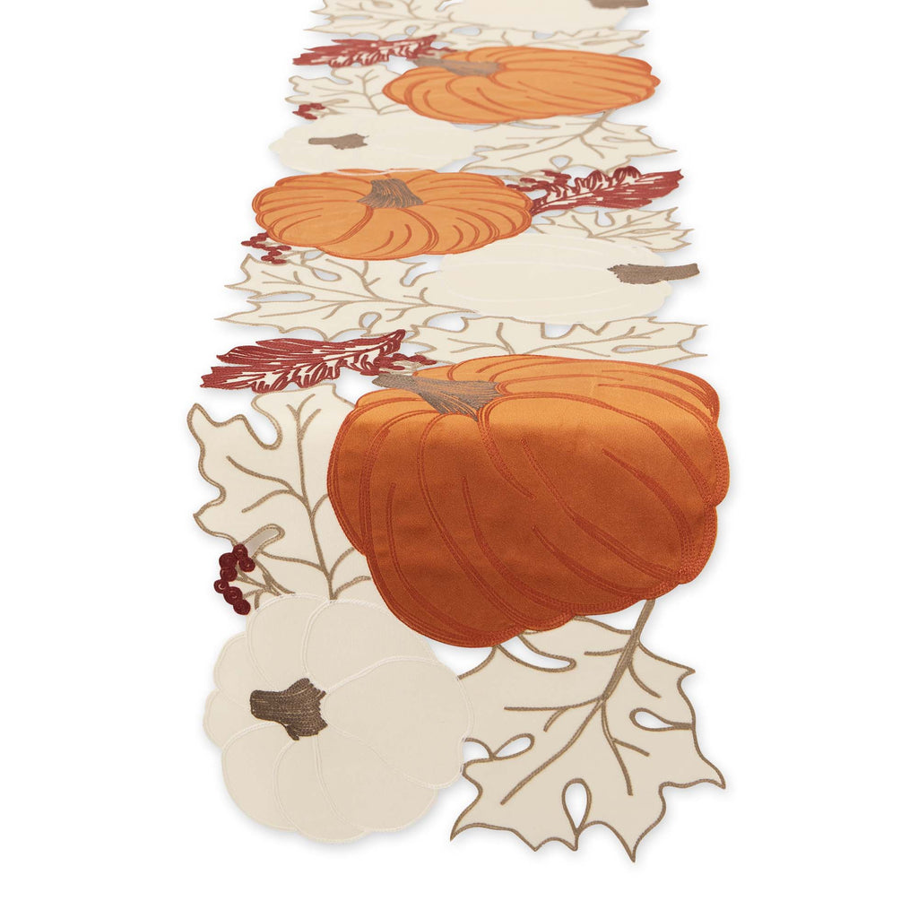 Pumpkin Patch Embellished Table Runner