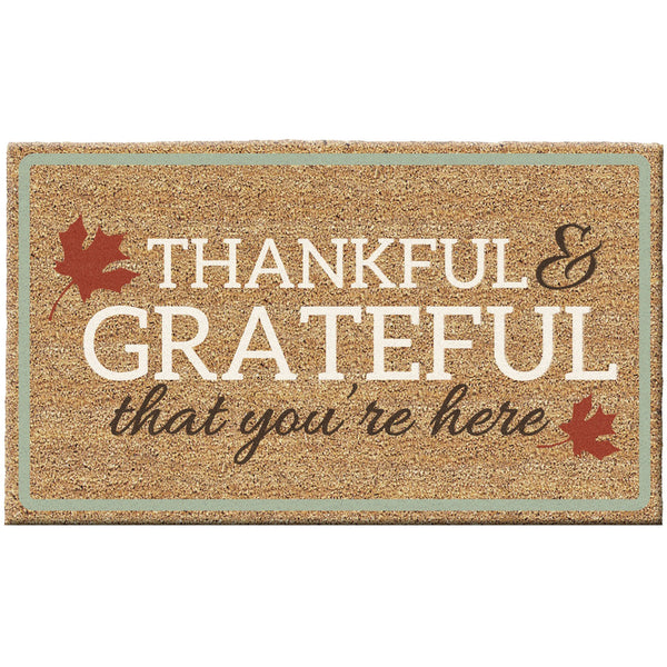 Thankful & Grateful Doormat