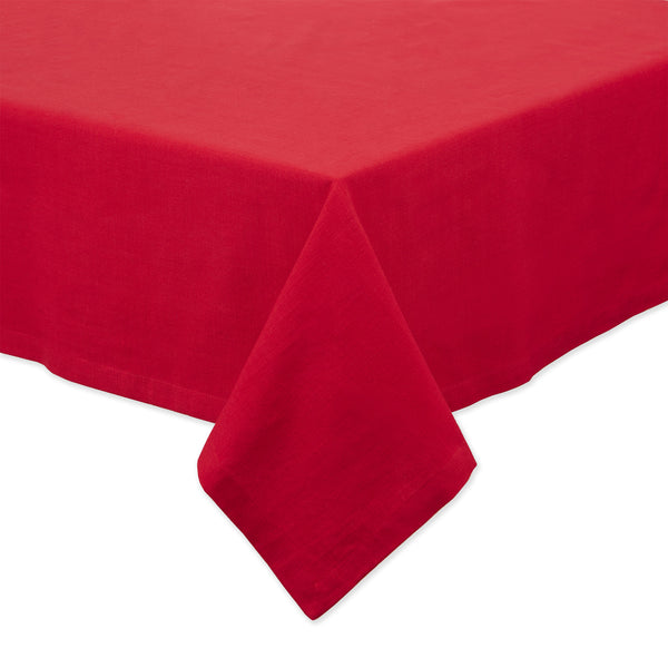 Holly Berry Slub Tablecloth - 70" Round