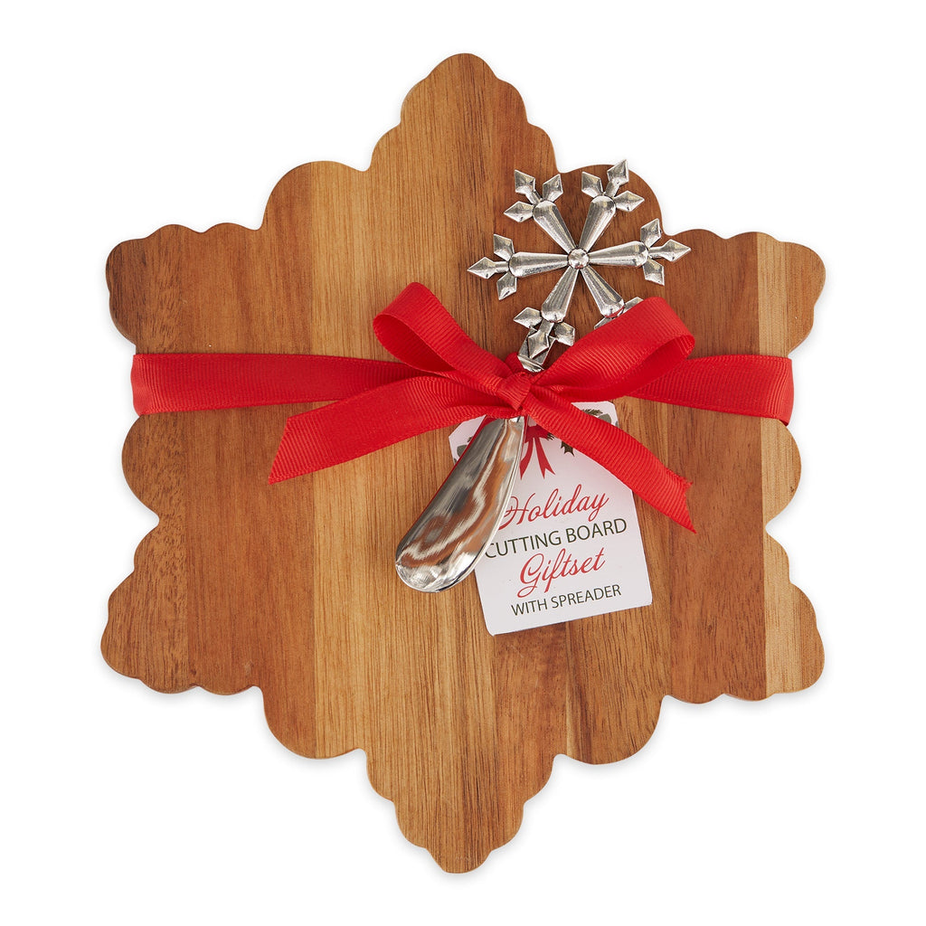 Snowflake Man Cutting Board Gift Set