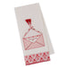 Send More Love Letters Embellished Dishtowel