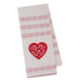 All My Heart Embellished Dishtowel