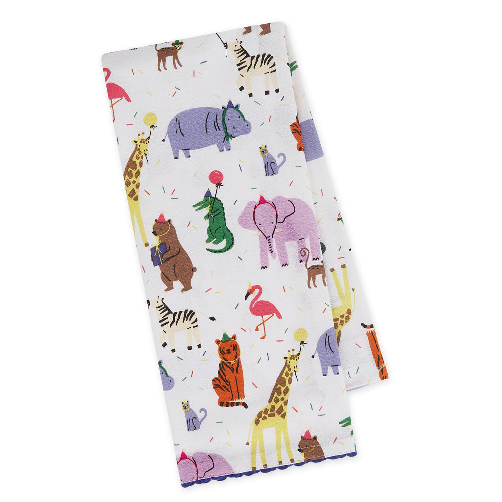 Animal Party Printed Dishtowel