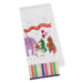 Animal Parade Embellished Dishtowel