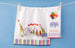 Animal Parade Embellished Dishtowel