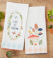 Let It Grow Embellished Dishtowel