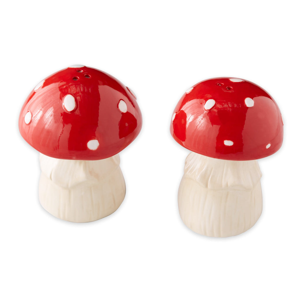 Mushrooms Ceramic Salt & Pepper Shaker Set