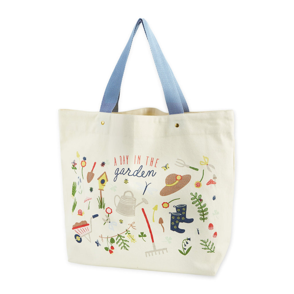 A Day In The Garden Printed Tote