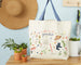 A Day In The Garden Printed Tote