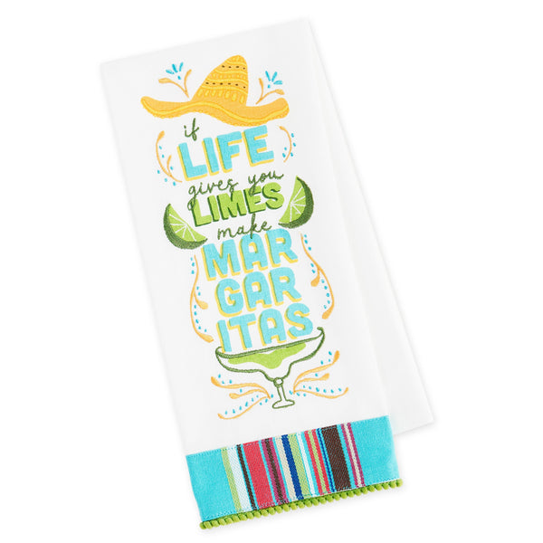 Life Gives You Limes Embellished Dishtowel