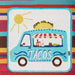 Taco Truck Embellished Dishtowel