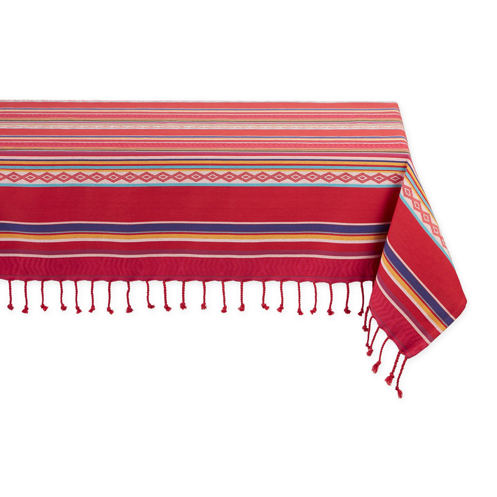 Baja Stripe Jacquard Tablecloth - 60 x 84"