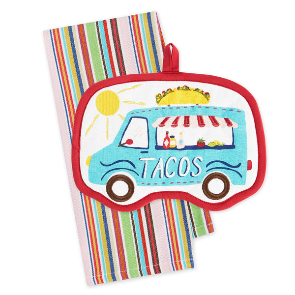 Taco Truck Potholder Gift Set