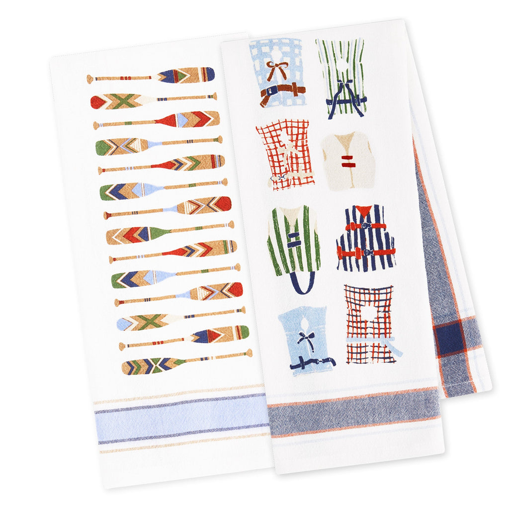 At the Lake Printed Floursack Towels Mixed Dozen