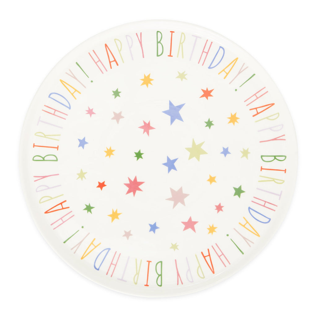 Happy Birthday! Ceramic Cake Plate