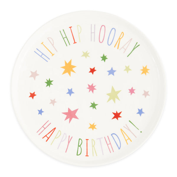 Hip Hip Hooray! Ceramic Dessert Plate