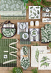 Garden Greens Jacquard Dishtowels Mixed Dozen