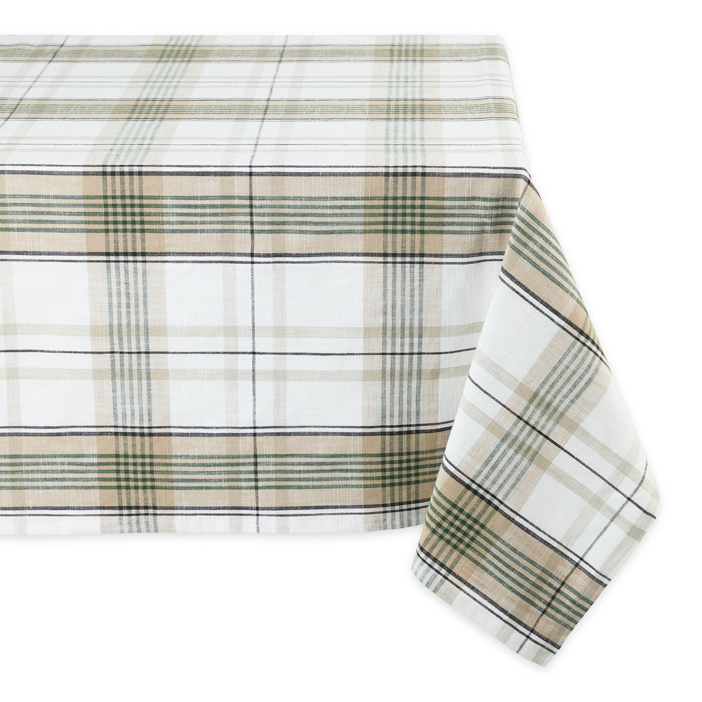 Green House Plaid Tablecloth -  60 x 84"