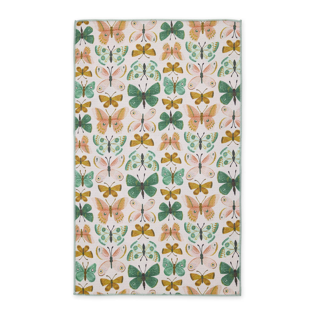 Butterfly Garden Printed Microfiber Dishtowel