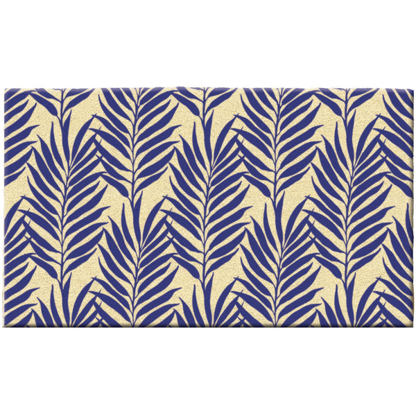 Blue Botanical Doormat