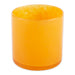 Apricot Yellow Glass Candleholder