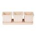 White Square Planter Set of 3