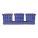 Blue Square Planter Set of 3