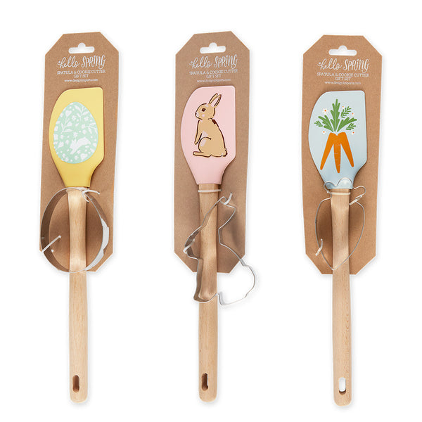 Hop into Spring Spatula & Cookie Cutter Gift Set