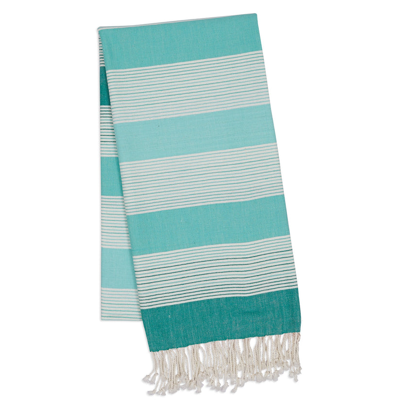 Wholesale Aqua Stripe Fouta Towel/Throw – DII Design Imports